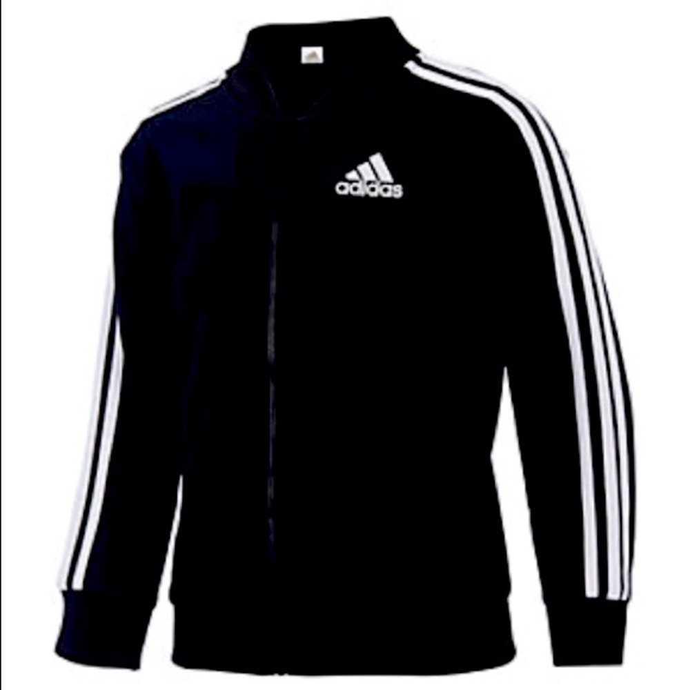 🖤 New Black Adidas Zip Up (Size 10/12)
